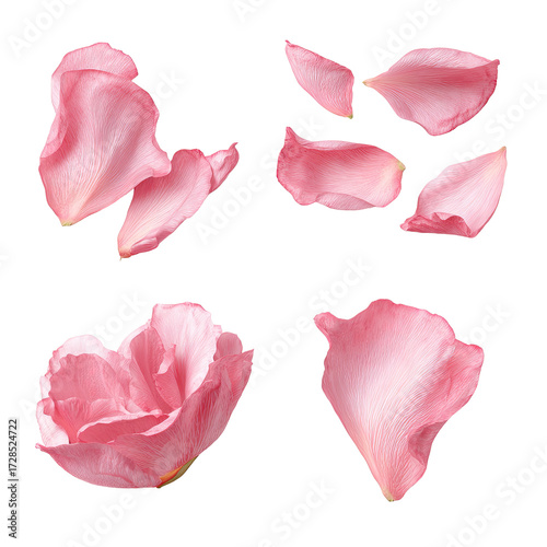 Wallpaper Mural Pink rose petals arranged in a grid Torontodigital.ca