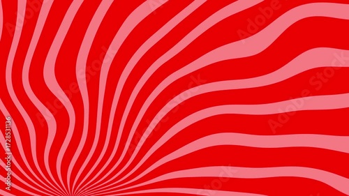Abstract Spiral Red and Pink Wavy Line Animation Background