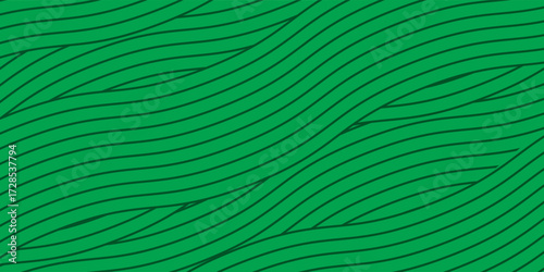 farm green banner, organic abstract background with fields. wavy green lines, natural organic products. ecology background. striped farmer green Pattern