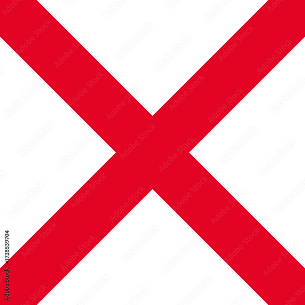 Obraz premium Flag of Alabama - square variant