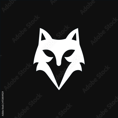 Animal mask vector icon of wolf, fox, and jackal on a black background, perfect for gaming clans, tattoo art, wildlife logos, and adventure branding.