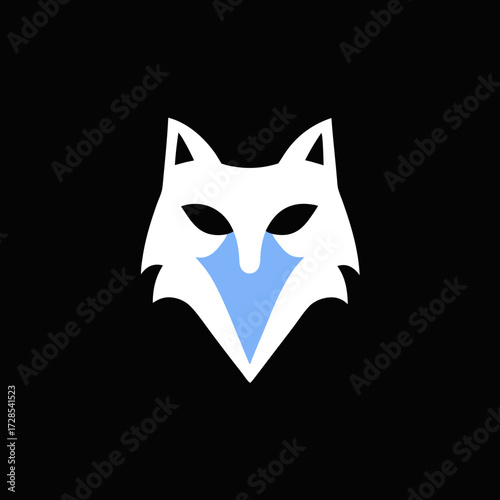 Wolf, fox, and jackal face mask silhouette vector, ideal for sports mascots, outdoor lifestyle branding, tribal tattoos, and gaming emblems.