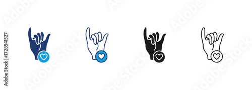Sincerity Icon Set Multiple Style Collection