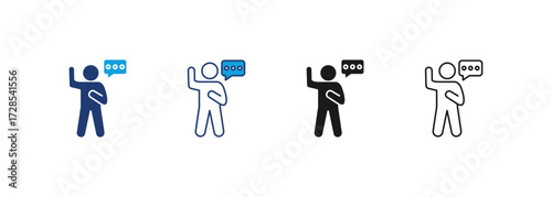 Swear Icon Set Multiple Style Collection