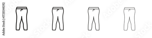 Sweatpants icon outline trend modern simple versions