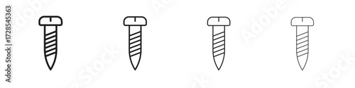 Screw icon outline trend modern simple versions