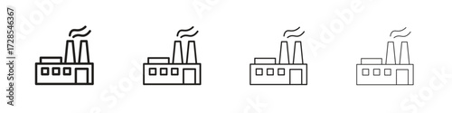 Power plant icon outline trend modern simple versions