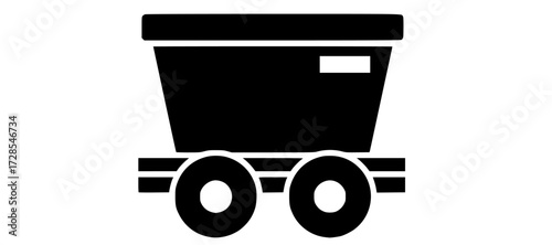 mine cart icon design vector
