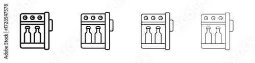 Minibar icon outline trend modern simple versions