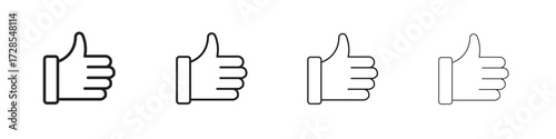 Like button icon outline trend modern simple versions