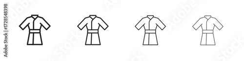 Kimono icon outline trend modern simple versions