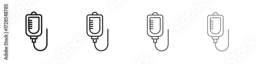 IV icon outline trend modern simple versions