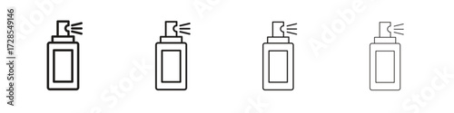Hair spray icon outline trend modern simple versions