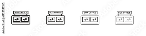 Box office icon outline trend modern simple versions