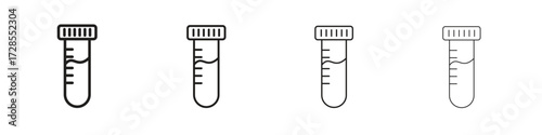 Blood sample icon outline trend modern simple versions