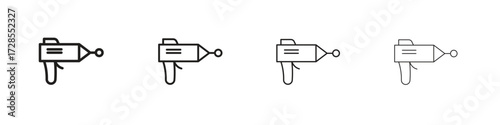 Blaster icon outline trend modern simple versions