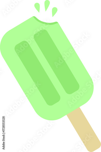 Ice Cream with Bites Mark