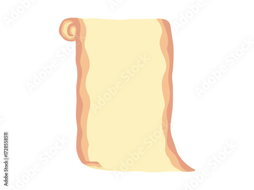 Roll Paper Frame Background Illustration
