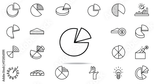 Pie chart visually represents data distribution in business reports for clear analysis and decisionmaking.