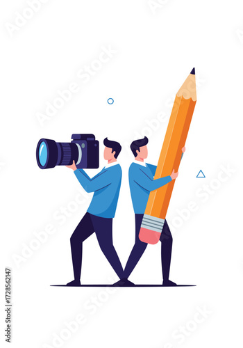 Creating compelling content through visual storytelling and persuasive writing techniques.