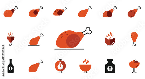 Roasted chicken legs arranged on white surface, showcasing culinary presentation and inviting appetite appeal.