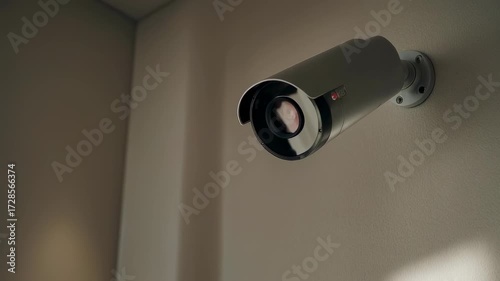 Security Camera Surveillance System Monitoring Wall Mounted Device.
