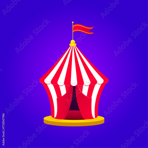 Circus tent vector illustration