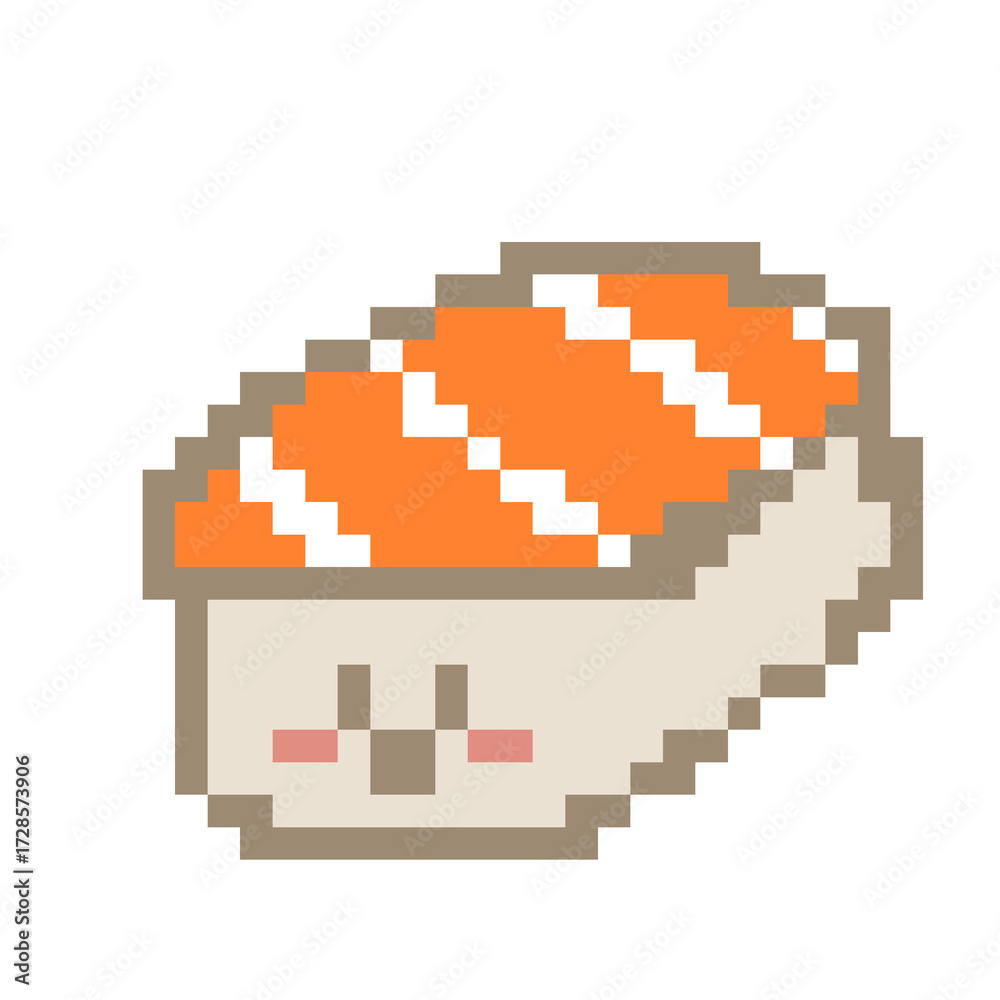 Fototapeta premium Smiley Salmon sushi art