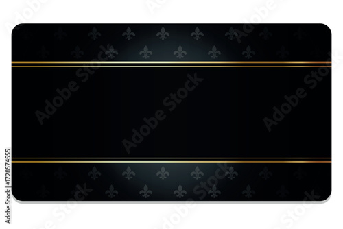 VIP Invitation. Premium VIP card. Luxury vintage Pattern and Golden Label. eps 10 vector.