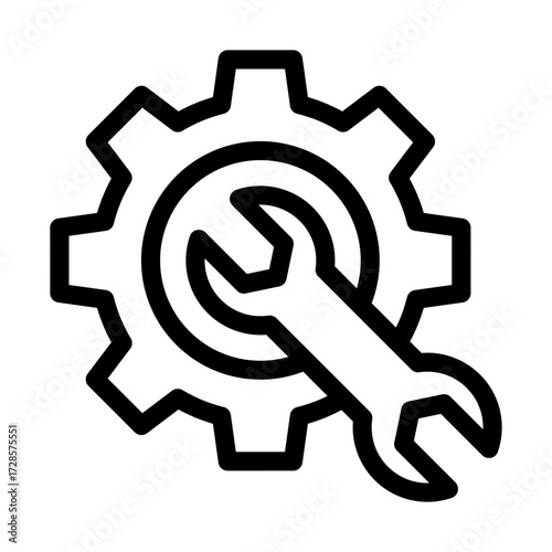 System Repairing icon, vector, illustration