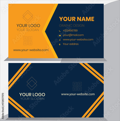 Modern Business Card Design Template | Graphic Designer Visiting Card