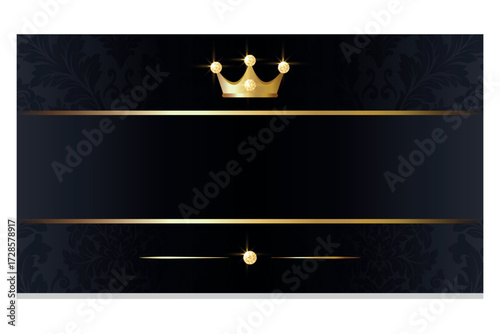 VIP Invitation. Premium VIP card. Luxury template design. Vector illustration.
