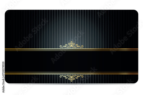 VIP Invitation. Premium VIP card. Luxury vintage Pattern and Golden Label. eps 10 vector.
