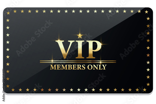 VIP Invitation. Premium VIP card. Luxury template design. Vector illustration.
