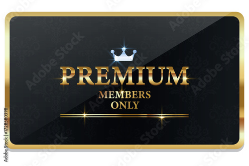 VIP Invitation. Premium VIP card. Luxury template design. Vector illustration.
