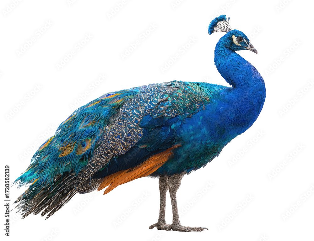 Obraz premium Side view of a peacock (2)