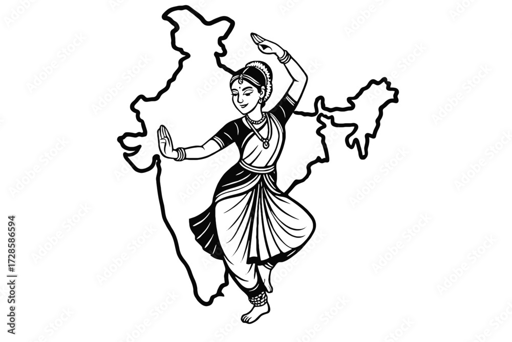 custom made wallpaper toronto digitalBollywood dancer woman from India