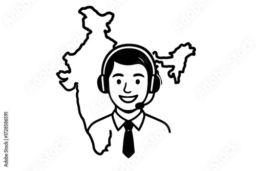 Customer service employee from India