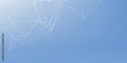 Global network connection banner design template. Header social network communication in the global business concept. Big data visualization. Internet
