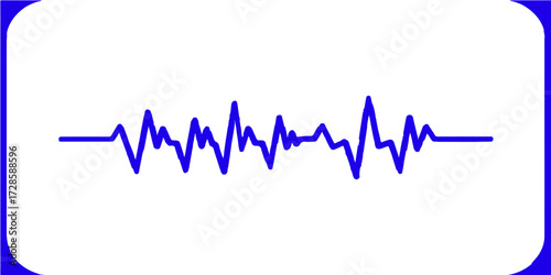 Vector illustration of a green EKG wave forming a heart on a medical monitor, symbolizing a healthy heartbeat