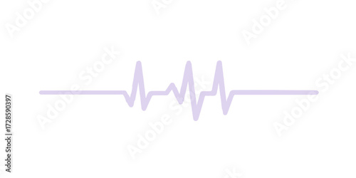 Medical graph showing a vibrant blue heartbeat on an ECG monitor