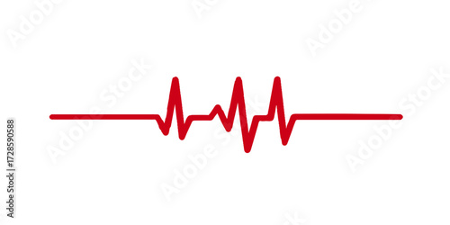 Medical heartbeat cardiogram line showing pulse on a blue graph monitor