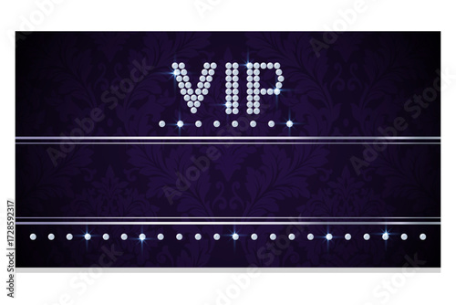 VIP Invitation. Premium VIP card. Luxury template design. Vector illustration.
