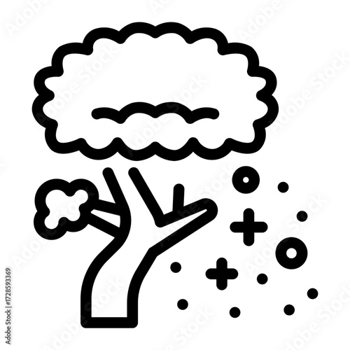 This Jacaranda Tree icon is suitable for the Argentine culture, etc.
