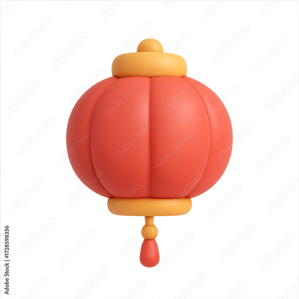 Obraz premium 전통빨간등3D아이콘