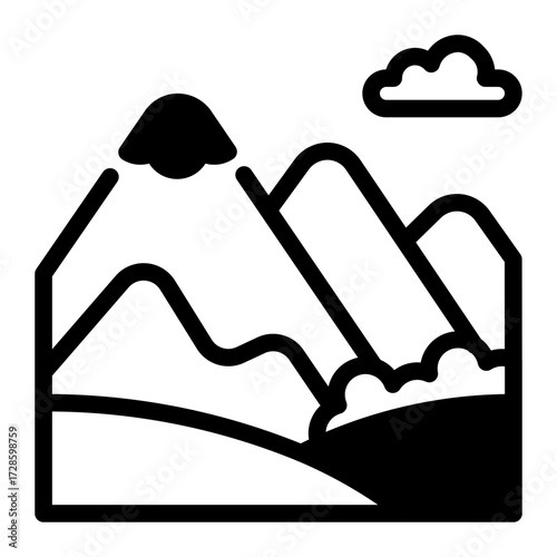 This Andes icon is suitable for the Argentine culture, etc.