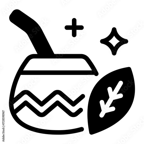 This Yerba Mate icon is suitable for the Argentine culture, etc.