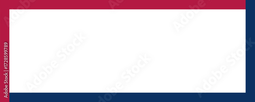 Red blue America theme frame background template. 4th of July Memorial or Independence day theme wallpaper.	
