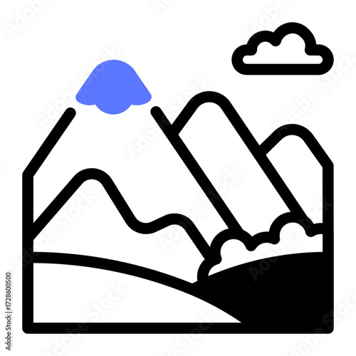 This Andes icon is suitable for the Argentine culture, etc.