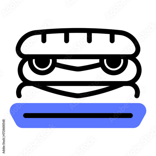 This Choripán icon is suitable for the Argentine culture, etc.